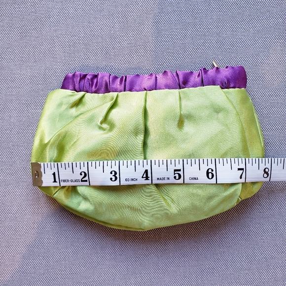 NWOT H&M Purple Green Small Pouch - Picture 8 of 8